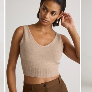 Mongolian Cashmere Crop in Oatmeal size Small